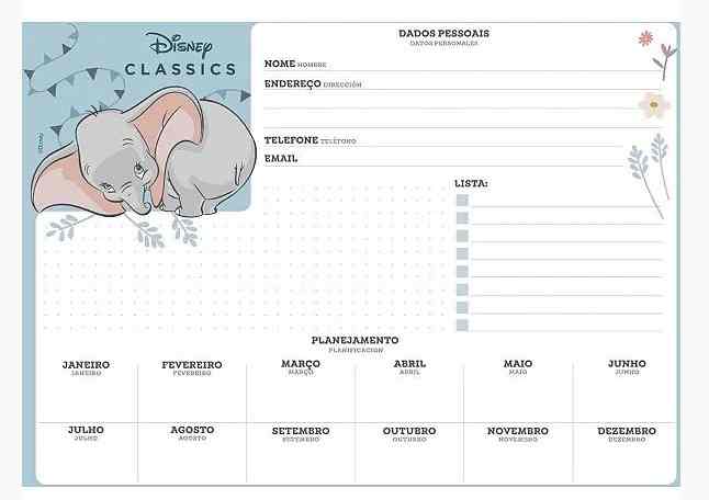 CADERNO DESENHO/CARTOGRAFIA CLASSICOS DISNEY